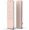 Tonguk Remote Case for Apple TV 4k 2021 - TPU Soft Case with Drop Protection - Transparent with Silver Edge (Pink)