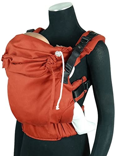 DidyFix Rusty Red, Schnelle & Praktische Babytrage, von Geburt an bis zum Laufalter