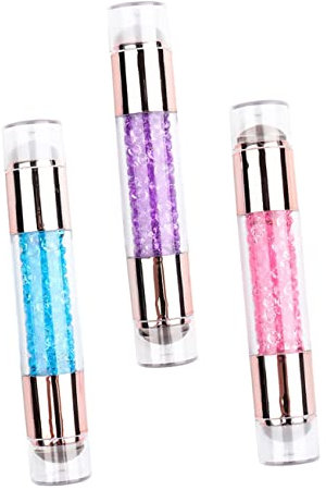 FOMIYES 3pcs Double Head Nail Template Nail Silicone Stamper Jelly Stamper for Nails Nail Jelly Stamper Manicure Supplies Rubber Nail Stamper Manicure Stamp Manicure Pen Nail Stamper Kit