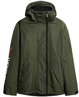 Superdry Hooded Yachter Windbreaker Jkt Jacke für Herren, Dunkles Moosgrün, Large