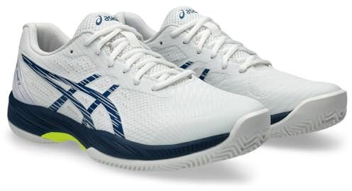 ASICS Herren Gel-Game 9 Clay/Oc Sneaker, White Mako Blue, 39.5 EU