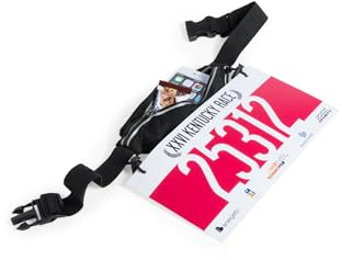 Wasserfeste Laufgürtel mit Startnummernhalter im sportlichen Design - Perfekt für Laufen, Marathons und Outdoor-Aktivitäten - Unisex Passform