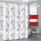 Comioke Rideau de Douche, Rideau de Baignoire, Anti Moisissure, Imperméable, pour Salle de Bain, Baignoire Imperméable, Lavablrideaue de Salle de 180 X 200cm avec Crochets