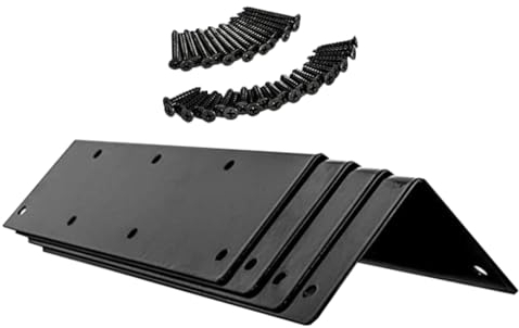 FONDOTIN 4 Satz eckhalterung für gartenbeet Halterungen für Hochbeete im Garten Gemüsegartenbefestigung Winkelgelenkwinkel gartenbeet halterungen rechter Winkel Bett Ecke Regal Zubehör