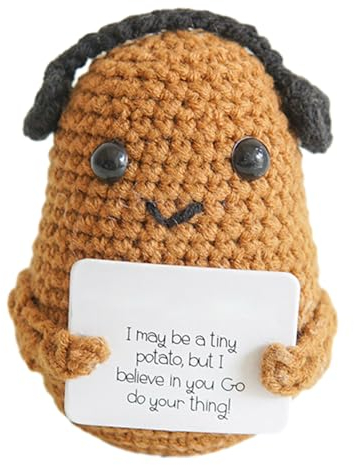Funny/Avocado/Gurke Freundin Lustige Anti Stress Geschenke Erhebende Minipuppen, Gestrickte Wollkartoffel-Häkelpuppenspielzeug