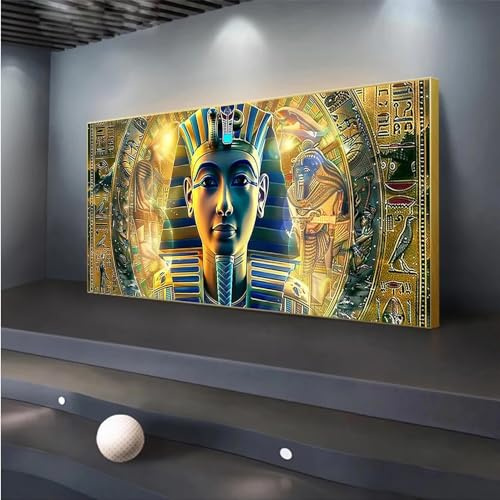 5D DIY Diamond Painting, Ägypten Diamond Painting XXL Erwachsene Groß 100x233cm, Diamond Art Totem Diamant Painting Bilder Kinder Anfänger, Dimondpaintin Crystal Arts, Geschenke für Frauen, Wand Deko