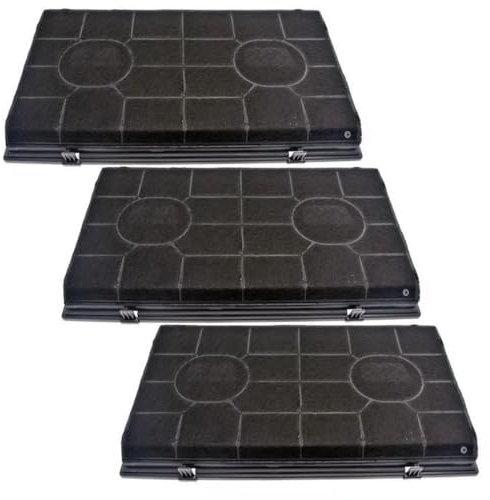 SOS Accessoire Lot de trois filtres charbon type 190 FAT190 d'origine Hotte 481281718523, 484000008578 WHIRLPOOL