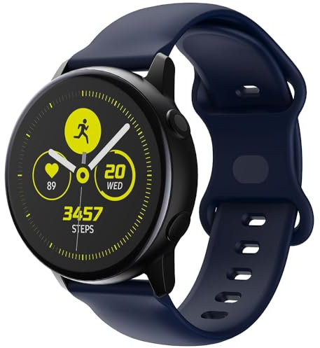 BYISYUE Silicone Replacement Band for Amazfit GTR Mini/GTR 42mm/GTS 4/4 Mini/3/2/2e/2 Mini, 20mm Sport Watch Strap for Amazfit Bip 3/3 Pro/S/S Lite/U/U Pro/Active/Active 2