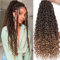 Samtress 8 Packs New Faux Locs Crochet Hair 24 Inch Omber Blonde Goddess Locs Crochet Hair Bohemian Soft River Crochet Braids with Curly Ends Pre-looped Locs Synthetic Crochet Braids Extensions (#T27)