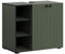 trendteam smart living - PureBliss – Armario para Debajo del Lavabo – Verde – Aspecto de Ranura – 3 Compartimentos Abiertos + 1 Estante – 90 x 79 x 53 cm – Tiradores de Metal Nobles