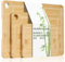 Hunnycook Schneidebrett Holz 3er-Set, Holzbrett Küche mit Tiefen Saftrillen und Eingebauten Griffen, Langlebige Holzschneidebrett, Brotbretter und Schneidebrett Bambus, Geschenke für den Heimkoch