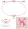 JOYEASE Schutzengel Schulanfang Armband mit Karte Geschenkbox, Einschulung Geschenk Mädchen, Glücksbringer Engel Schulkind Schultüte Füllung Mädchen