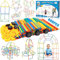 POWLYB 600pcs Kit De Construction pour Enfants, Brique de Construction, Jouet D'assemblage de Connecteur Blocs Jeux D'intérieur et D'extérieur Parent-Enfant, Jouets Educatifs Créatifs pour 3-12 Ans