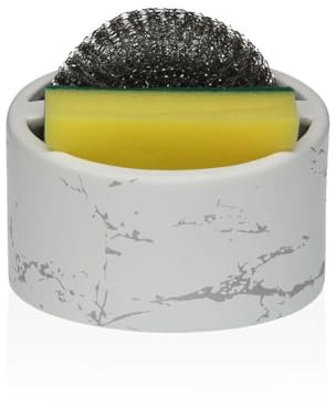 Versa Porte-éponge pour évier céramique Dolomite 13 x 11 x 11,5 cm - Marque EAN : 8420327565914