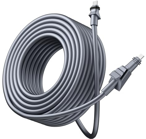 ZahoTse Starlink flaches Hochleistungskabel, DC-Lightning-Ladekabel für Starlink Flach, 10 m, Ersatzkabel, Stecker auf Stecker, wasserdicht, für den Außenbereich (Starlink flach, 10 m)