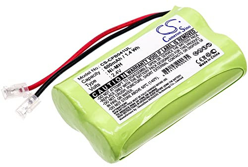 TCTK Akku 600mAh Kompatibel mit [Universal] AA x 2 Ersetzt AA x 2