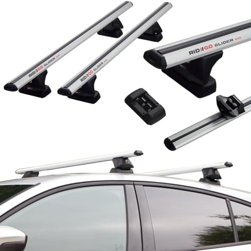 RIDIGO Barre de Toit Glider Evo Silver pour Peugeot 5008 1 I 5-P (Fixation avec Trous filetés) 2009-2016