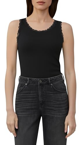 s.Oliver Tanktop mit Spitzenbesatz