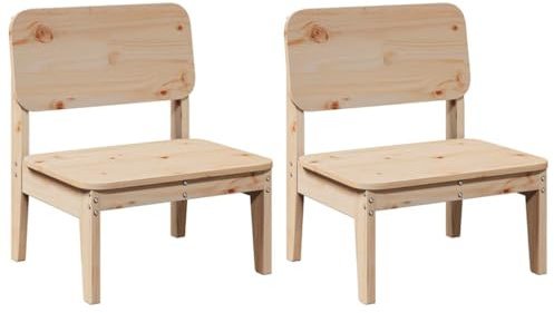 Homvdxl Niedriger Stuhl für den Außenbereich, Feuerstelle, Gartenstuhl für Garten, Terrasse, Terrasse und Balkon, wasserabweisend, mit Rückenlehne und Beinen, 60 x 52,5 x 72 cm, Braun