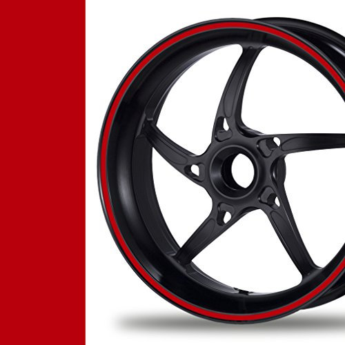 NEW! Felgenrandaufkleber Classic Style Auto Motorrad Felgenaufkleber (12mm, rot)