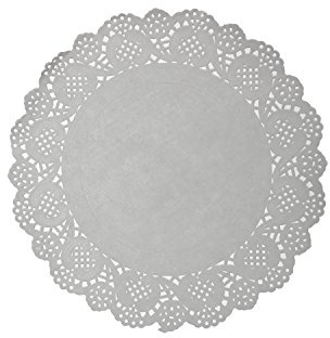 LJY 120 Pcs Round Paper Doilies White (7.5 in), Lace Doyleys for Arts | Allocate the sheets by place setting, serving area, centrepiece or event table before setup