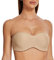 MELENECA Women's Strapless Minimizer Multiway for Large Bust Unlined Seemless Underwire Bandeau Bra Beige 36E