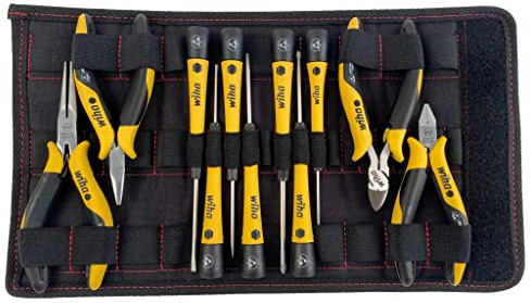 11 Piece Precision Screwdrivers and Pliers Set in Pouch
