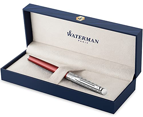 Waterman Rollerball Pen | Hemisphere French Riviera Collection | Le Club Red | Fine Point | Gift Box