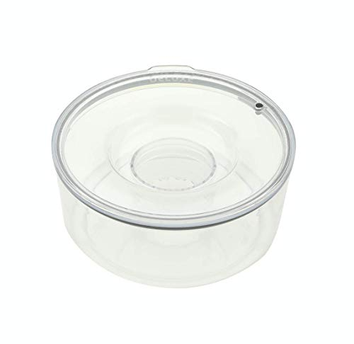 Slopper Stopper Dripless Water Bowl - Tritan Plastic Bowl Unit - For Giant Breed Dogs 86-130 Lbs, 9.84” Dia, 1 Gallon Capacity