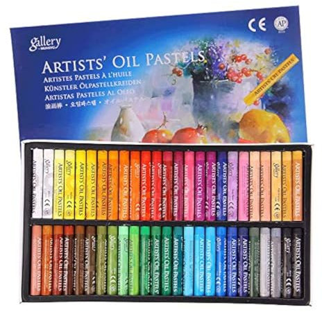 XGOPTS Oil Pastel Set,Professional Painting Oil Pastel Soft Drawing Graffiti Art Crayons Pastel Sticks Set Washable Round Oil Pastels for Artist,Student,Beginner 50 Colours