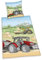 Herding Young Collection Bettwäsche-Set, Traktor-Wendemotiv, Kopfkissenbezug 80 x 80 cm, Bettbezug 135 x 200 cm mit Knopfverschluss, Baumwolle/Flanell