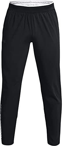 Under Armour Mens Pants Men's Ua Storm Run Pants, Black, 1365622, Size MD