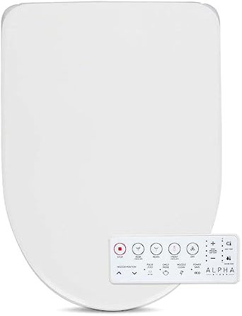 ALPHA BIDET RW GXR Wave Bidet Toilet Seat in Round White