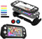 FIWWAT Schutzhülle für Nintendo Switch Lite, mit eingebauter PC-Displayschutzfolie, Griffhülle mit 2 Daumengriffkappen, schwarz