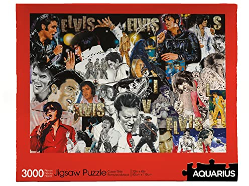 AQUARIUS Elvis Puzzle (3000 Piece Jigsaw Puzzle) - Officially Licensed Elvis Presley Merchandise & Collectibles - Glare Free - Precision Fit - Virtually No Puzzle Dust - 32 x 45 Inches