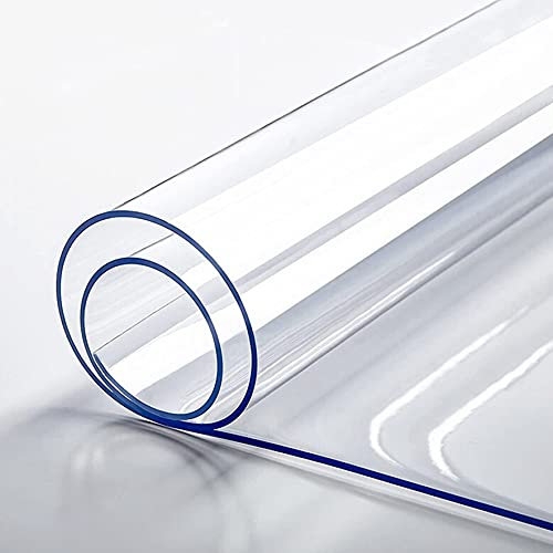Mantel Transparente Rectangular Material De PVC EcolóGico,Impermeable Resistente Al Calor Antideslizante Y Resistente Al Desgaste,Apto para Mesa De Comedor (Grosor:1mm,Talla:35x95cm/13.8x37.4in)