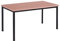 Schreibtisch u. Besprechungstisch mit schwarzem Tischgestell | Konferenztisch Bürotisch Computertisch Mehrzwecktisch Arbeitstisch PC-Tisch Homeoffice-Tisch (buche, 80 x 80 x 77,5 cm)