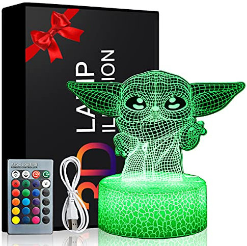 Teliles Anime Nachtlicht 3d Illusion Spielzeug Für Kinder, 16 Wechselnde Farben Mit Fernbedienung, Nachtlampe Für Kinder, Geburtstag, Weihnachtsgeschenke, Schlafzimmer Dekoration