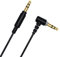 CABLEPELADO Cavo audio stereo jack 3.5 maschio a gomito | connettore jack 90° | cavo ausiliario radio auto, auricolari, altoparlanti, lettore MP3, TV, PC, cellulare, tablet, nero, 5 metri