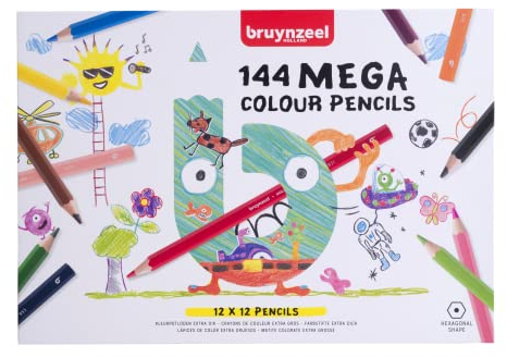 Bruynzeel Mega Basic Buntstifte, 144 Stück