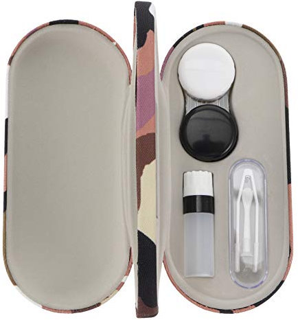 Healifty 1satz Camouflage Brillenetui Handgefertigtes Doppelseitiges Aufbewahrungsetui Für Brillen Und Kontaktlinsen Leicht Und Tragbar Für Reisen Und Outdoor-aktivitäten Design