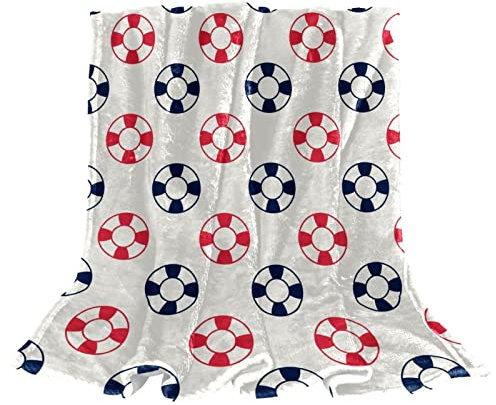 Fleece-Überwurfdecke für Couch, leichter Plüsch, flauschiger Kork-Reifen