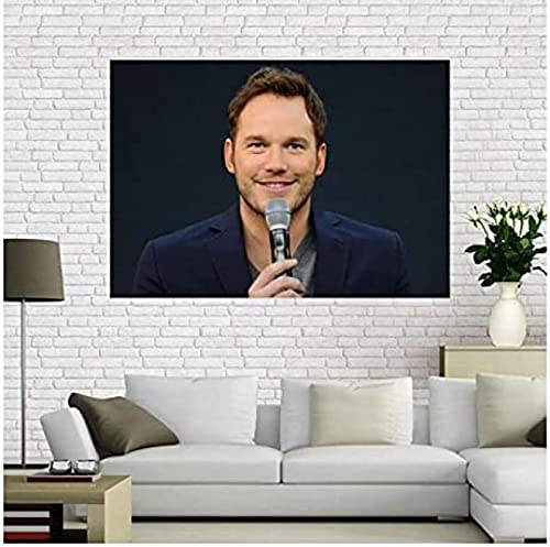 Poster Chris Pratt Schauspieler Star Poster Porträt Bilder Poster Und Drucke Leinwand Malerei Kunst Wand Home Decor 50X70Cm Kein Rahmen