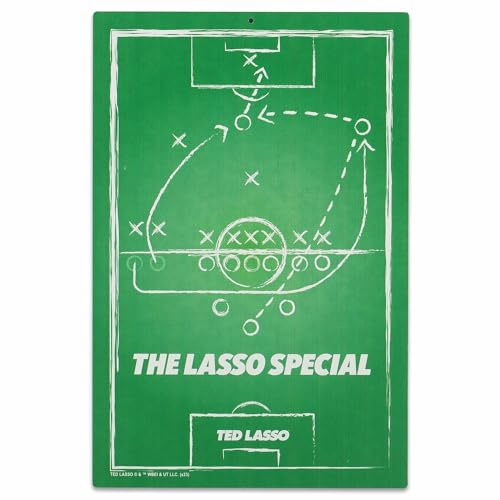 Ted Lasso The Lasso Special Play Metal Sign - Fun Ted Lasso Wall Decor for Man Cave or Office - Great Gift Idea