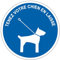 M178 - Tenez votre chien en laisse - Panneau et Signalétique d'obligation - Dimensions au choix - Norme ISO 7010