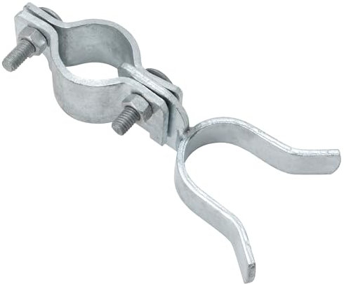 VIVIDA Chain Link Gate Latch 1-3/8 x 1-3/8, Chain Link Fence Gate Latches for Metal Gates, Galvanized Fence Gate Latch Lock, Chain Link Fence Parts, 1 PCS