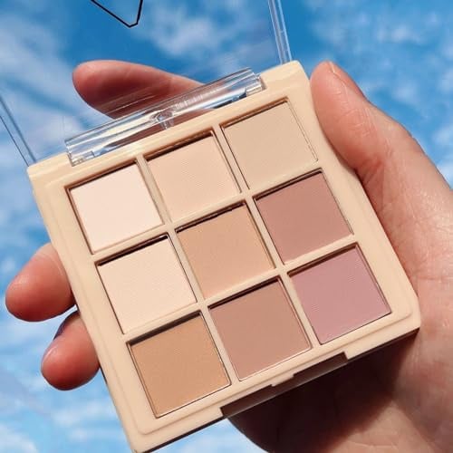 Nude Eyeshadow Palette, Matte Long Lasting Eye Shadow Pallets for Women | Brown, pink neutral, smokey shades. Long lasting highly pigmented waterproof. Great makeup gift for women and girls.