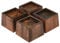 TQVAI Lot de 4 Rehausseur de Lit en Bois, Lourd Pied de Meuble, Supporte Jusqu’à 1000 KG, Augmentation Pieds de Lit 6.6 CM, Pieds de Canapé Hauteur de Levage du Canapé de Table de 2,5 Pouces, Marron