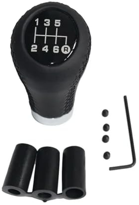 UPGENT 5-Gang-Leder-Schaltknauf für N-ISSAN Navara Primera Qashqai Terrano Wingroad Cool Handle Ball Stick Hebel