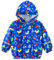 Baogaier Manteaux Garçon à Capuch, Légers Impermeable Softshell Coupe Vent Veste Cartoon Bleu Dinosaures Doublure en Maille Outwear, Respirant Blousons Enfant Bébé Sport Vêtement 2-3 Ans
